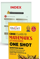 Educart One-shot CBSE Class 10 Question Bank Bundle Books - Science, Mathematics, Social Science and English