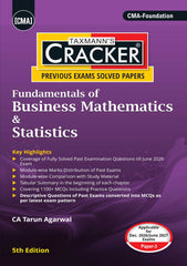 Taxmann Cracker Combo Papers 1 to 4 (FBLC/Law, FFCA/Accounting, FBMS/Maths, and FBEM/Economics) Set of 4 Books for CMA Foundation