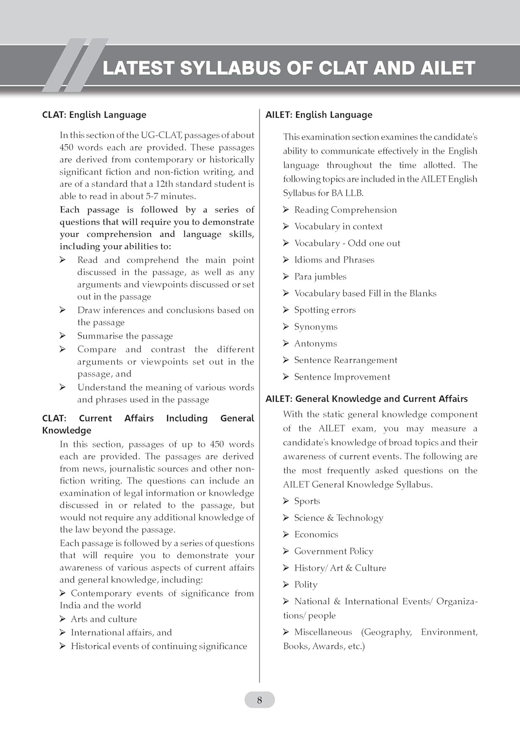 CLAT (UG) and AILET (Chapter-wise and Topic-wise) Solved Papers - Book by Oswaal Books