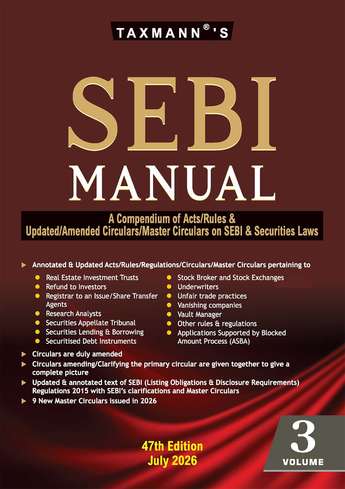 SEBI Manual (Set of 3 Volumes) - Books By Taxmann