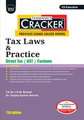 Taxmann Cracker Combo Papers 5 to 7 (CMSL, EC & IPL, & Tax) Set of 3 Books for CS Executive