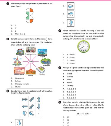 IMO Class-5 Olympiad Previous Years Papers Mathematics with Sample OMR Sheet Book by MTG Learning