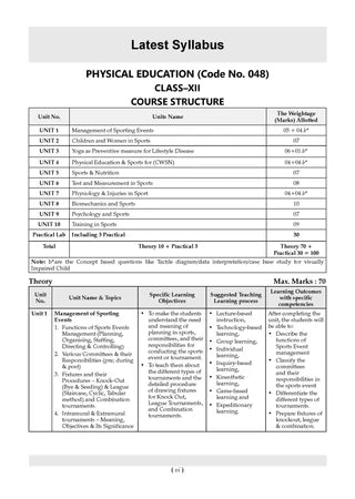 CBSE Question Bank for Class 12 - Physical Education Book - Chapterwise and Topicwise Solved Papers For 2027 Exam By Oswaal Books