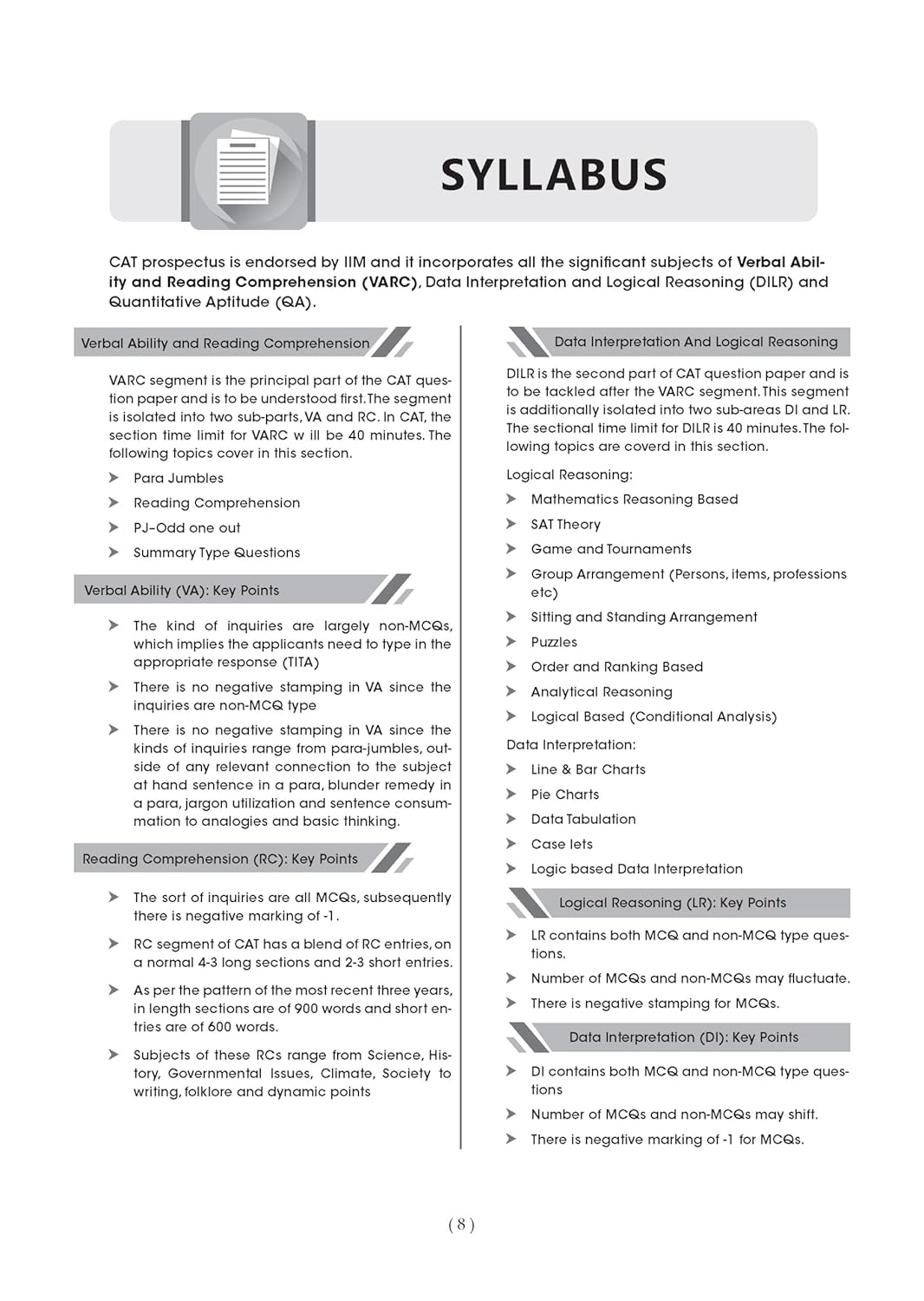 CAT Mock Test Papers - Book By Oswaal Books