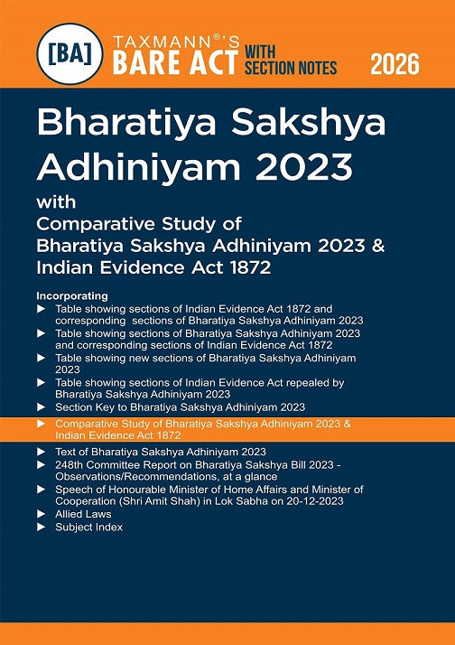 Bharatiya Criminal Laws – Bare Acts with Section Notes COMBO (BNS, BNSS, BSA) – Editorially Enriched, Practice-ready Reference - Far Beyond Conventional Bare Acts (Set of 3 Books) By Taxmann