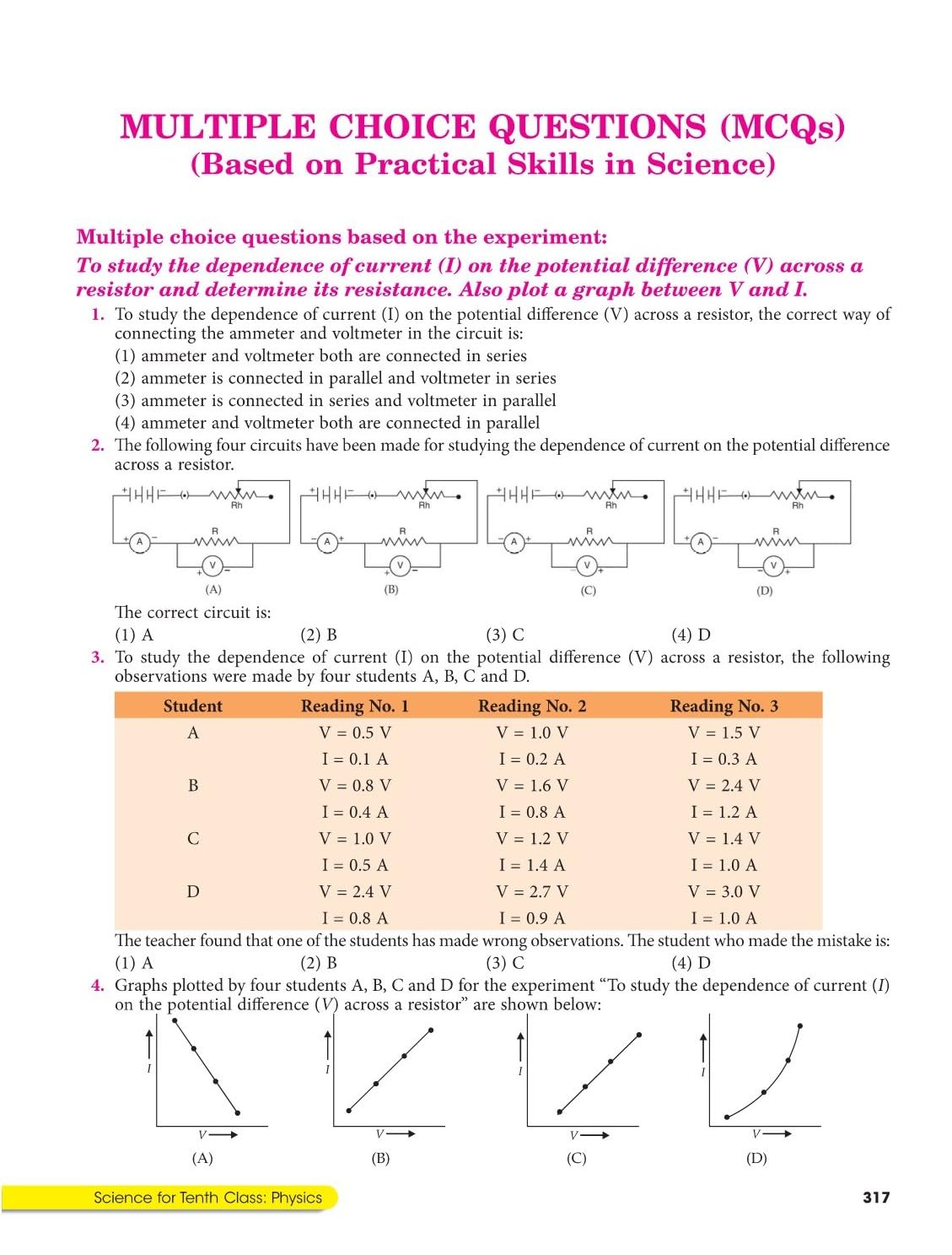 S Chand's Class 10 Physics Part 1 (Complete Physics Study for School Exams) Book