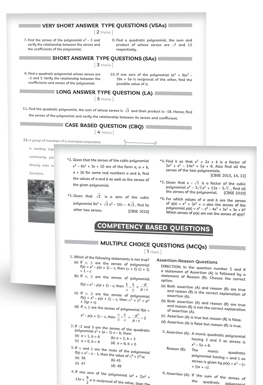 Educart's NCERT Exemplar Class 10 Mathematics Problems Solutions