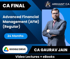 CA Final Advanced Financial Management (AFM) (Regular) Video Lectures by CA Gaurav Jainn (Google Drive + eBooks, 24 Months)