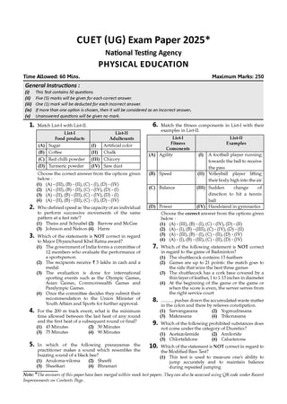 NTA CUET (UG) Mock Test Papers - Physical Education By Oswaal Books