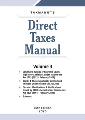 Direct Taxes Manual (Set of 3 Volumes) by Taxmann