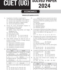 NTA CUET (UG) Chapter wise Question Bank Economics By MTG Learning