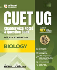 NTA CUET UG 2026 - Physics, Chemistry and Biology Books (Combo) - Chapter wise Notes and Question Bank By Arihant Publication