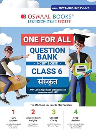 One For All Question Bank NCERT & CBSE for Class 6 Sanskrit by Oswaal Books