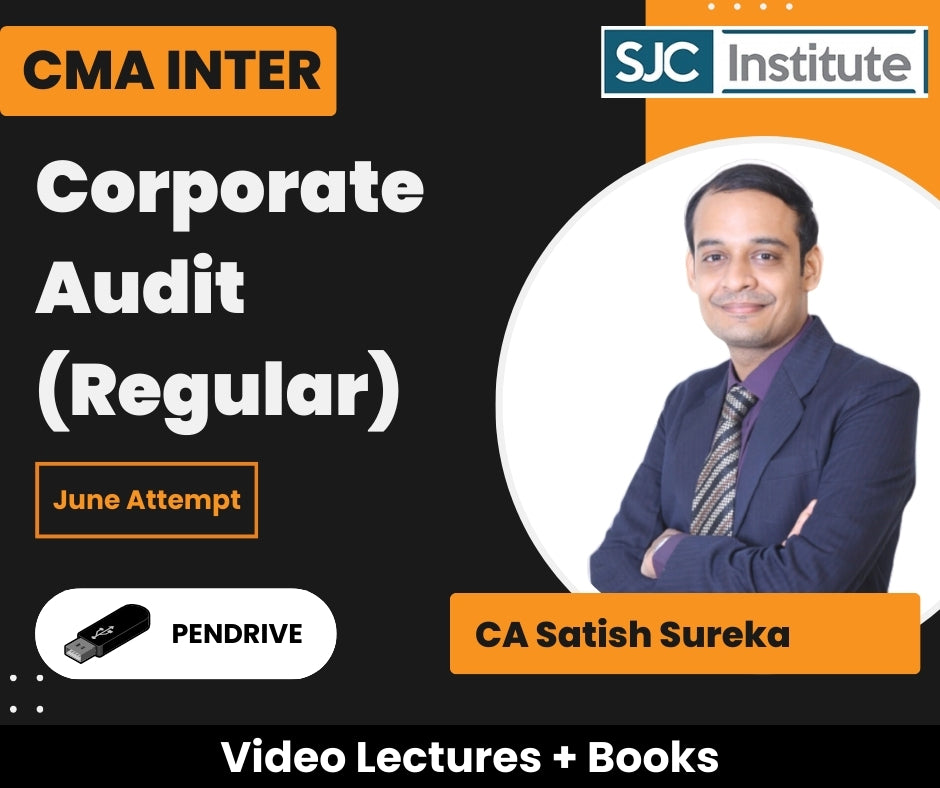 CMA Inter Corporate Audit (Regular) Video Lectures by CA Satish Sureka for June Attempt (Pendrive)