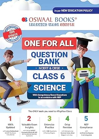 One For All Question Bank NCERT & CBSE for Class 6 Science by Oswaal Books