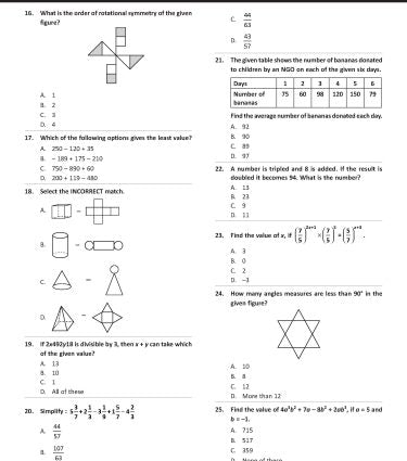 IMO Class-7 Olympiad Previous Years Papers (PYP) Mathematics with Sample OMR Sheet  - Book By MTG Learning