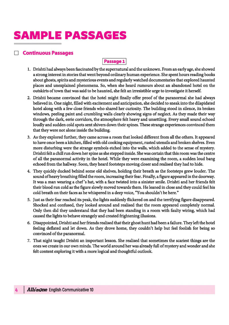 All in One English Communicative Class 10 for CBSE Exam - Book By Arihant Publication