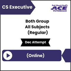 CS Executive Both Group All Subjects (Regular) Video Lectures (Online, Dec Attempt)