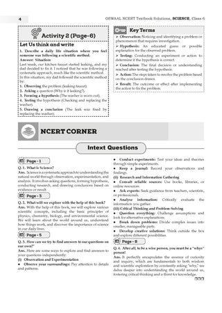 NCERT Textbook Solutions for Class 6 (Science and Mathematics) Set of 2 Books by Oswaal Books