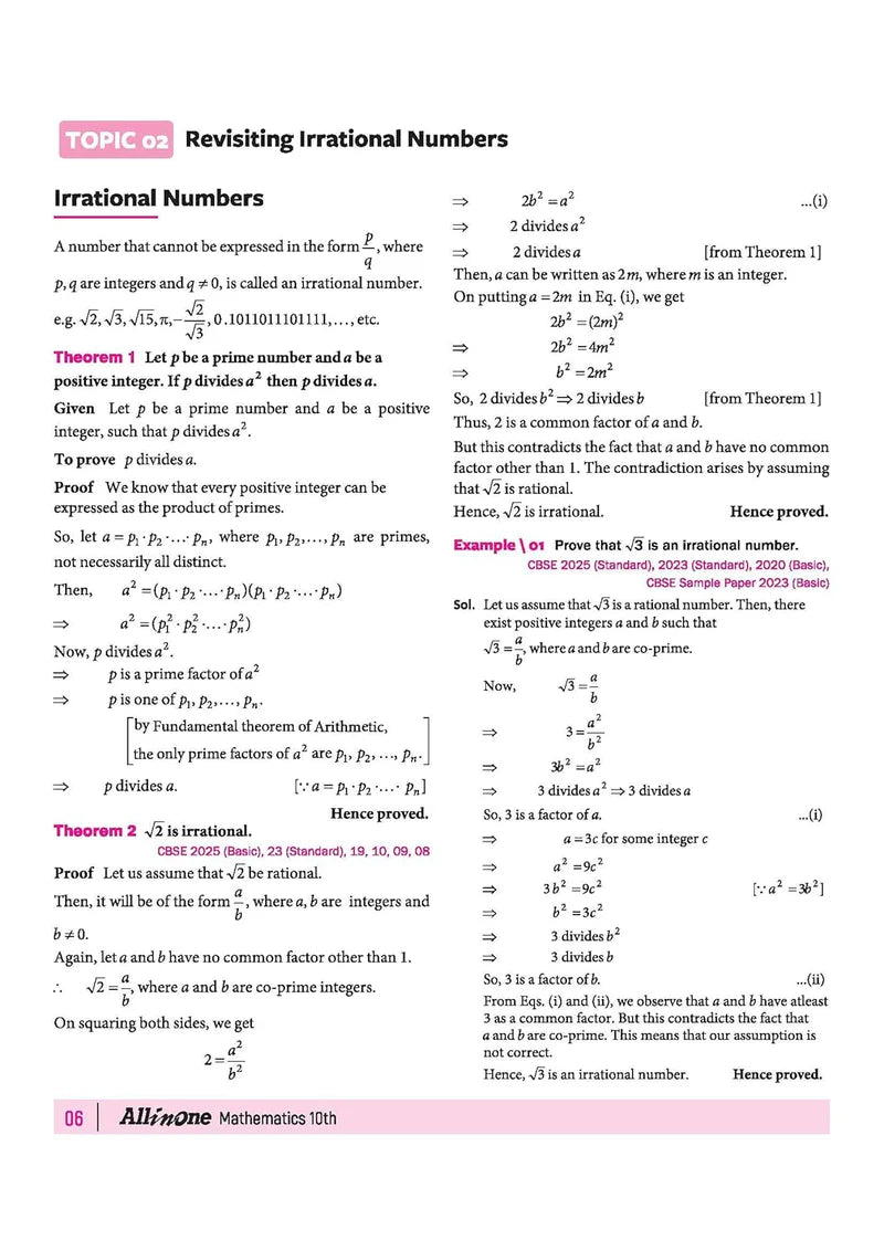 All in One Mathematics Class 10 for CBSE Exam - Book By Arihant Publication