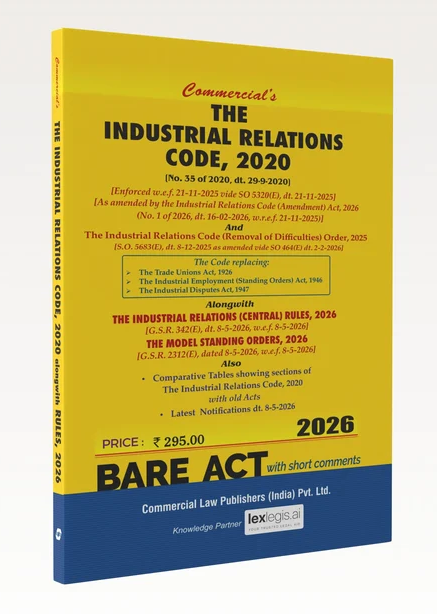 Commercial's New Labour & Industrial Code Along with Rules (Bare Act) - Combo Books