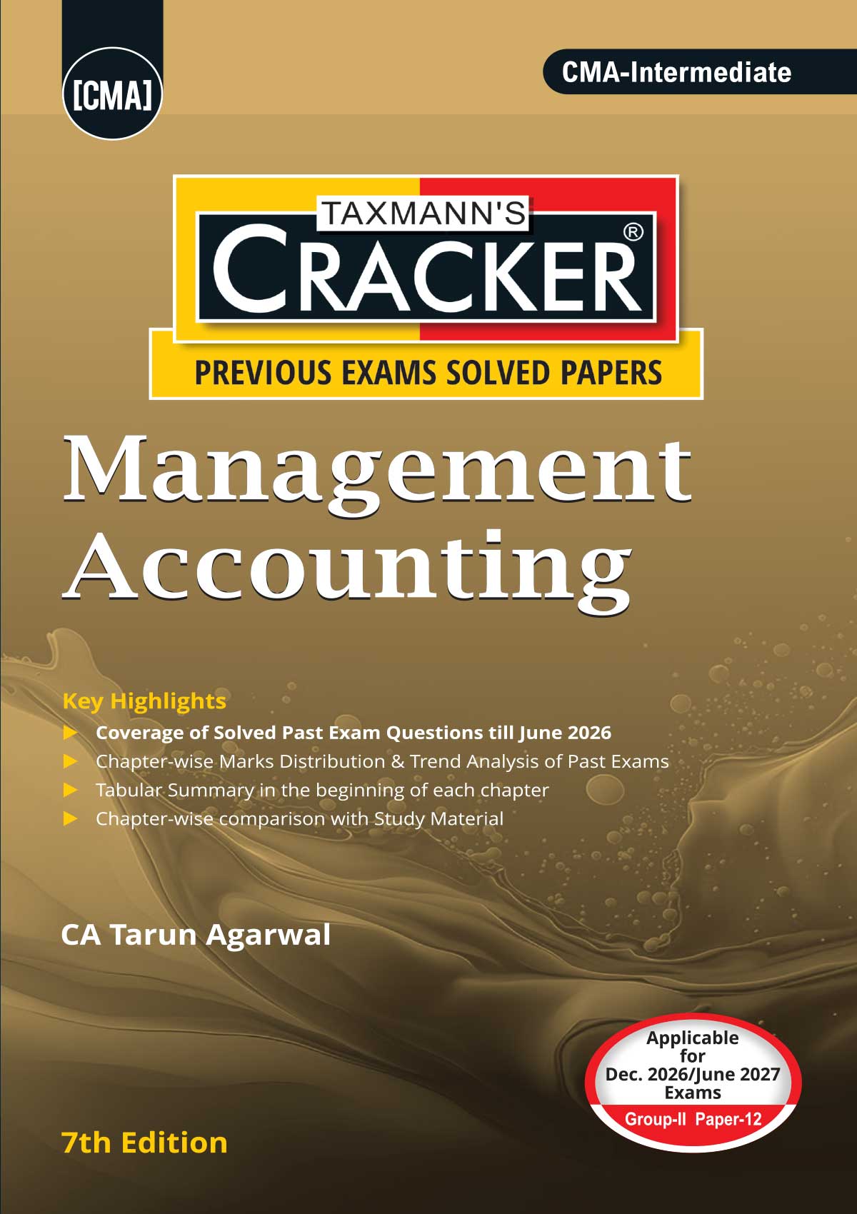 Taxmann Cracker Combo Papers 9 to 12 (OMSM, CAA, FMDA, and MA) Set of 4 Books for CMA Intermediate