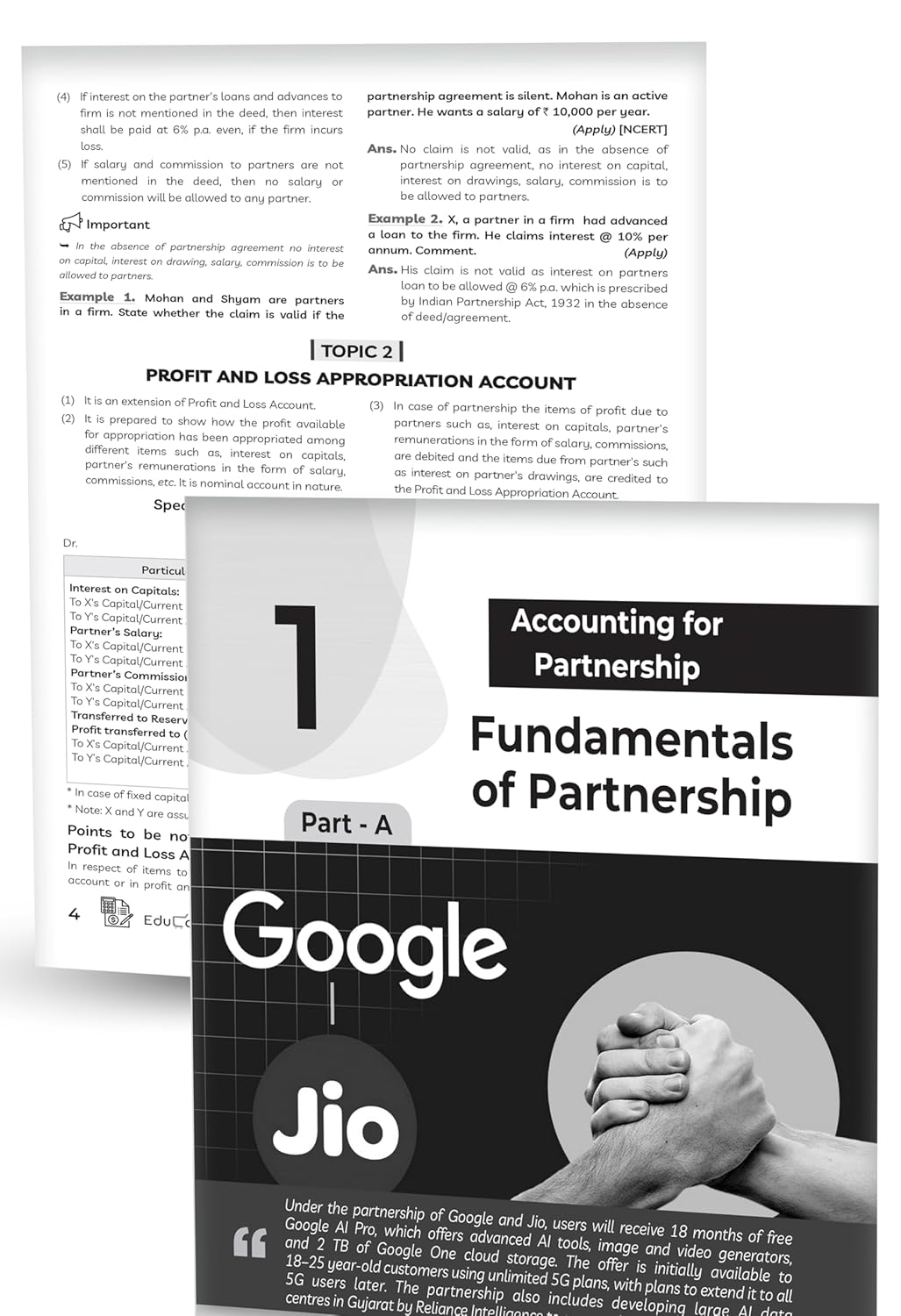 Educart's CBSE Class 12 Accountancy Question Bank (Chapter-wise PYQs, MCQs, Case-Based Qs & Notes) Book