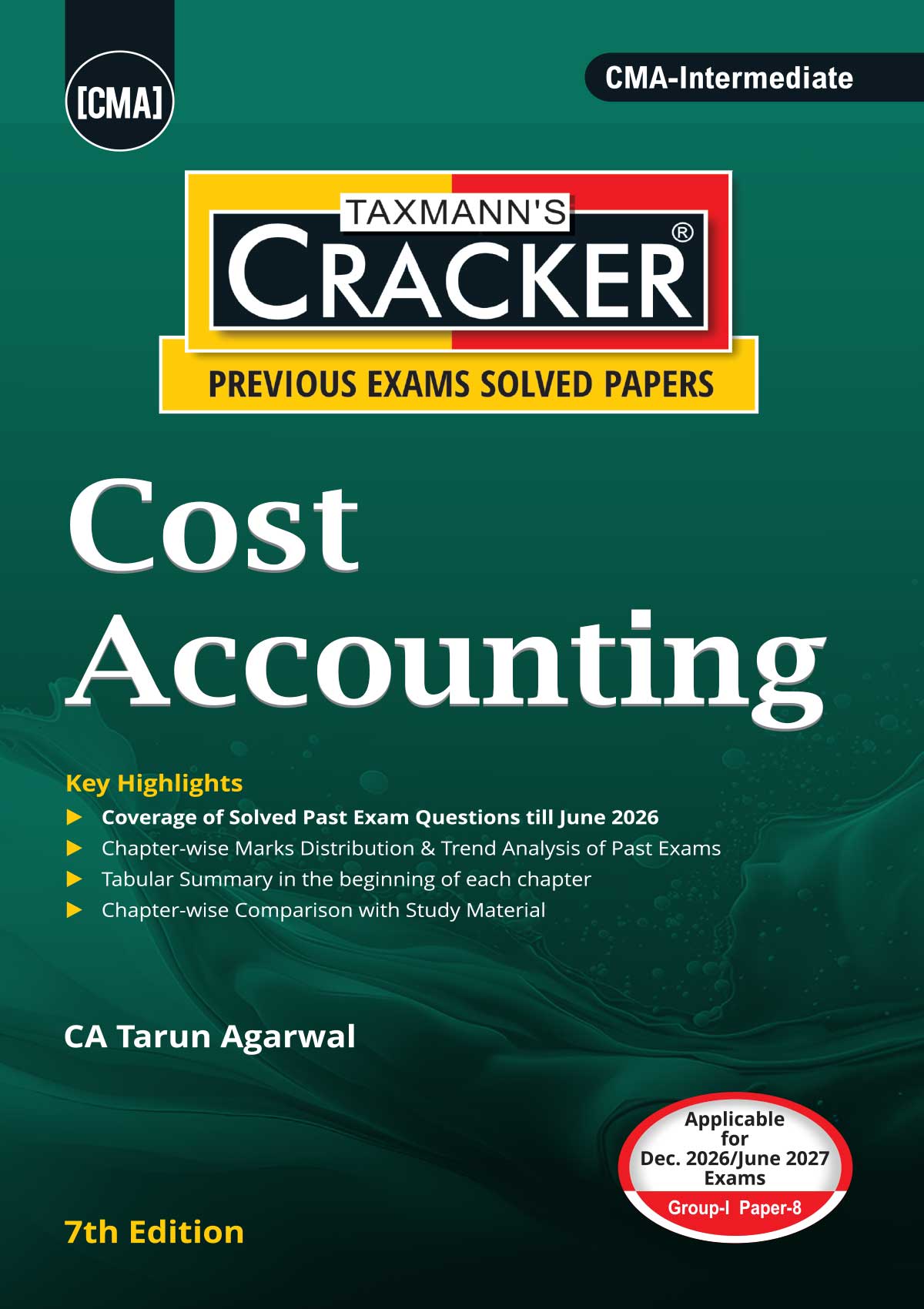 Taxmann Cracker Combo Papers 5 to 8 (Law/BLE, FA, DITX/DT & IDT, and CA) Set of 4 Books for CMA Intermediate