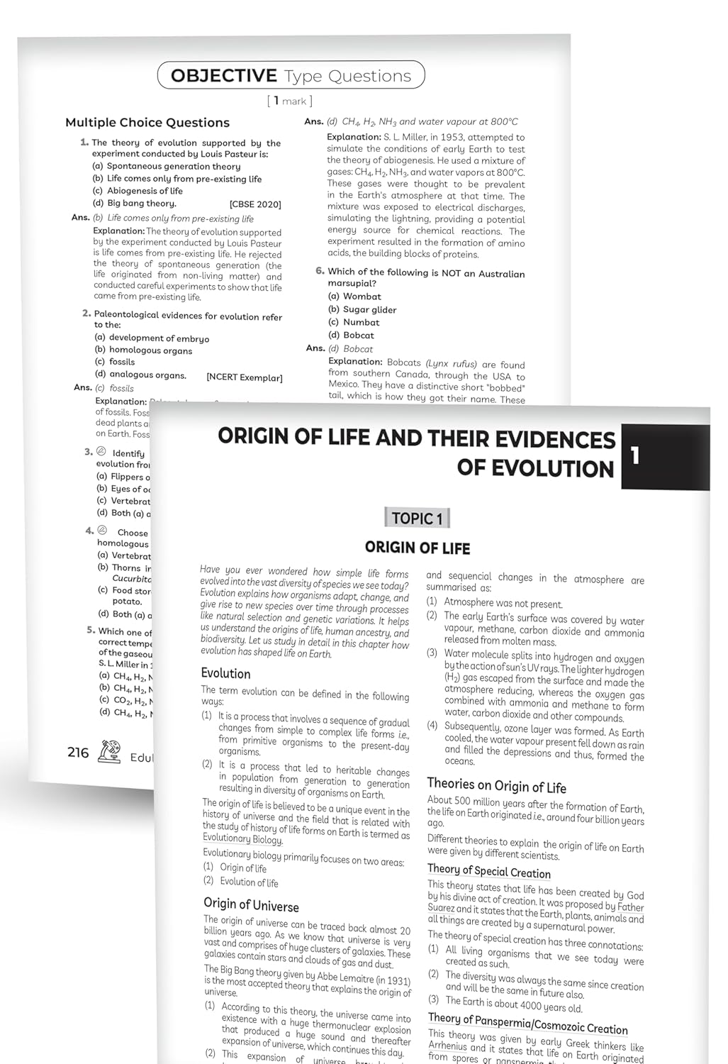 Educart's CBSE Class 12 Biology Question Bank (Chapter-wise PYQs, MCQs, Case-Based Qs, Assertion Reason & Notes) Book