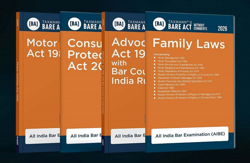 AIBE-XXI 2026 ADVANCED SCORE COMBO Books (Designed to Cover : 89 Marks) – Bare Acts without Comments with Uniform Section-wise Layout for Rapid Look-ups - Compact and Cost-effective [Set of 21 Bare Acts] By Taxmann