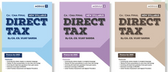 CMA Final (2022 Syllabus) Direct Tax Regular Book Set by CA Vijay Sarda