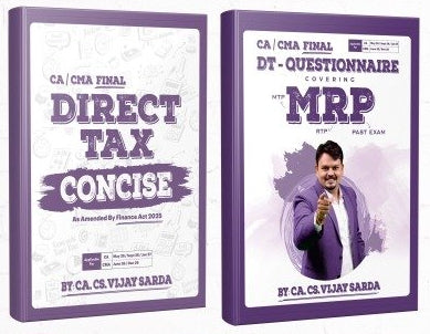 CA Final Direct Tax (Concise + MRP) Combo Book by CA Vijay Sarda