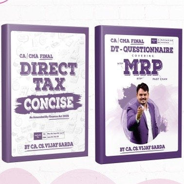 CMA Final Direct Tax (Concise + MRP) Combo Book by CA Vijay Sarda