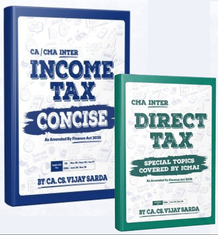 CMA Inter Direct Tax Concise Book by CA Vijay Sarda