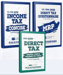 CMA Inter Direct Tax (Concise + MRP) Combo Book by CA Vijay Sarda