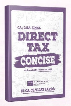 CMA Final Direct Tax Concise Book by CA Vijay Sarda