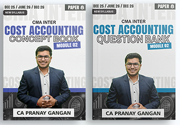 CMA Inter Cost Accounting Regular Book Set by CA Pranay Gangan