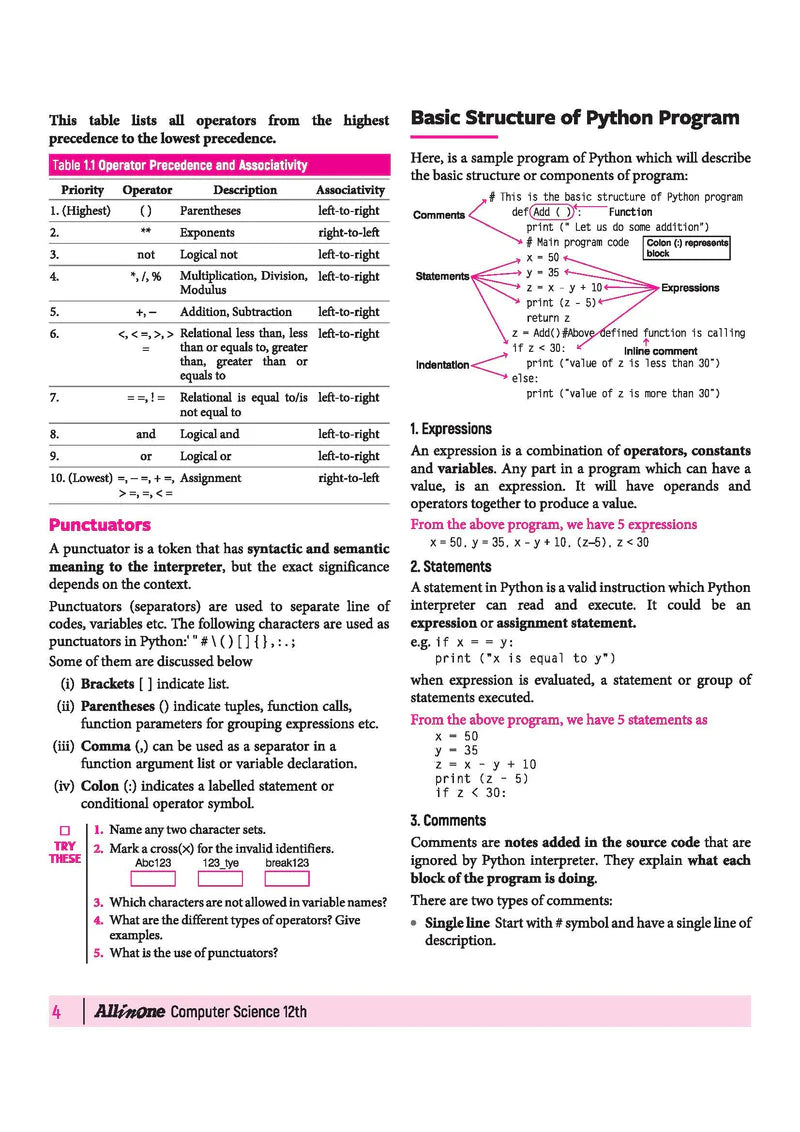 All in One Computer Science Class 12 for CBSE Exam - Book By Arihant Publication