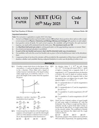 NTA NEET (UG) Solved Papers Physics By Oswaal Books