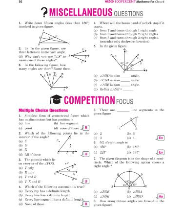 100 Percent NCERT & CBSE Mathematics Class 6 - Book By MTG Learning