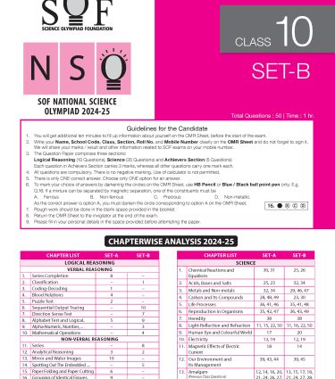 ISO Class-10 Olympiad Previous Years Papers (PYP) Science with Sample OMR Sheet - Book By MTG Learning