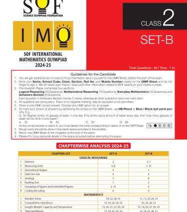 IMO Class-2 Olympiad Previous Years Papers (PYP - Set A and B) Mathematics book by MTG Learning