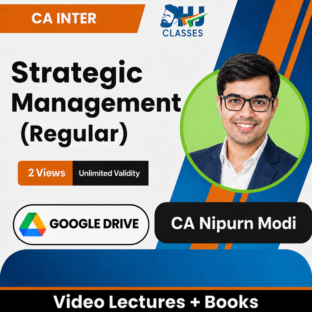 CA Inter Strategic Management (Regular) Video Lectures by CA Nipurn Modi (Google Drive, 2 Views, Unlimited Validity)