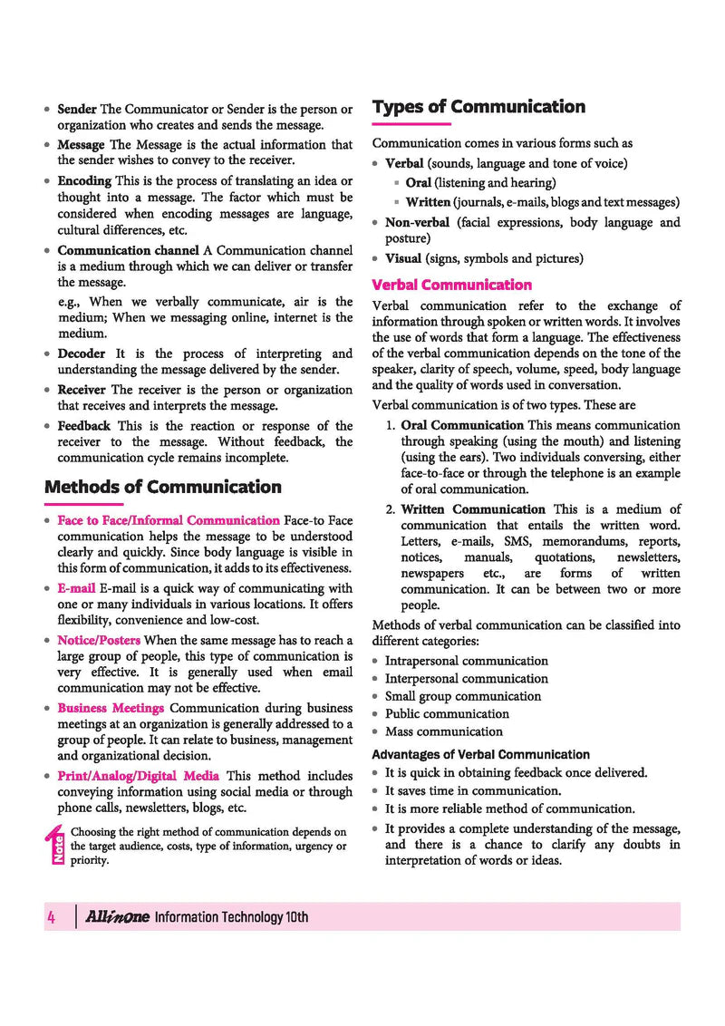 All in One Information Technology (Code - 402) Class 10 for CBSE Exam - Book By Arihant Publication