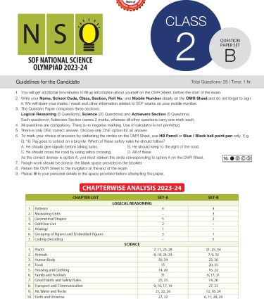 ISO Class-2 Olympiad Previous Years Papers (PYP - Set A and B) Science book by MTG Learning