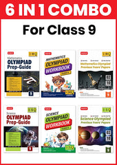 Class-9 (Mathematics and Science) IMO-ISO Olympiad Workbook, Prep-Guide and Previous Years Papers (PYQs) Books (6 IN 1 COMBO) By MTG Learning