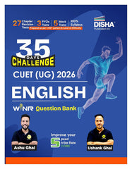 Disha 35 Days Challenge CUET (UG) 2026 WINR Question Bank (in English) by Ashu Ghai & Ushank Ghai