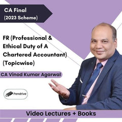 CA Final (2023 Scheme) FR (Professional & Ethical Duty of A Chartered Accountant) (Topicwise) Video Lectures by CA Vinod Kumar Agarwal (Pendrive + Books)