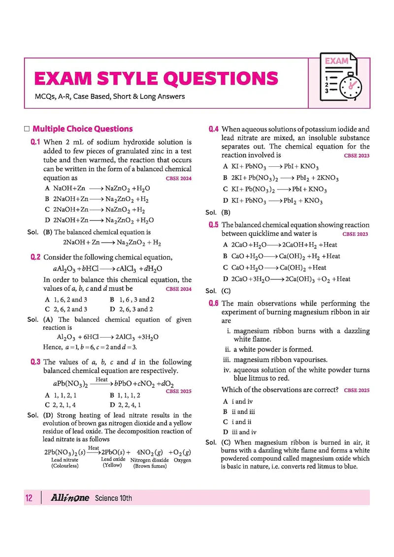 All in One Science Class 10 for CBSE Exam - Book By Arihant Publication