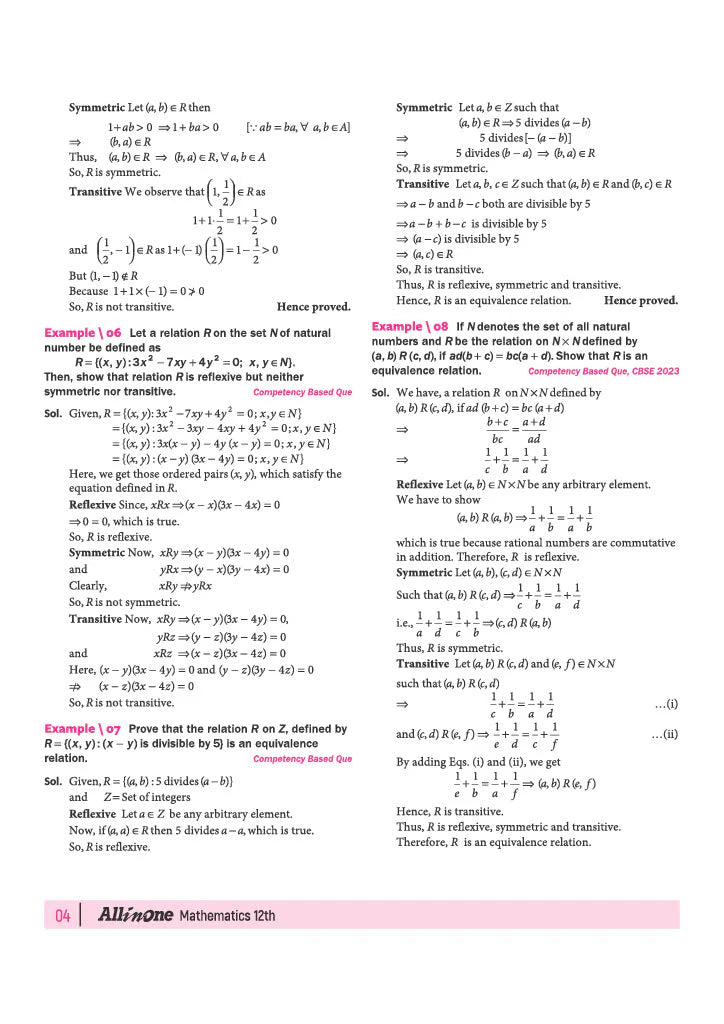 All in One Mathematics Class 12 for CBSE Exam - Book By Arihant Publication